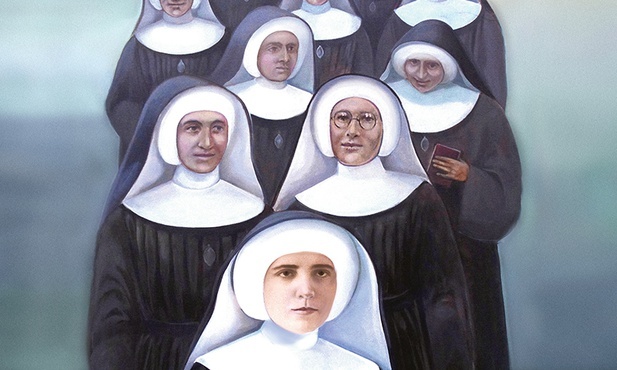 Dziesięć sióstr reprezentuje przeszło sto ofiar ze Zgromadzenia św. Elżbiety, zamęczonych i zamordowanych przez sowieckich żołdaków.