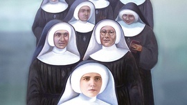 Dziesięć sióstr reprezentuje przeszło sto ofiar ze Zgromadzenia św. Elżbiety, zamęczonych i zamordowanych przez sowieckich żołdaków.