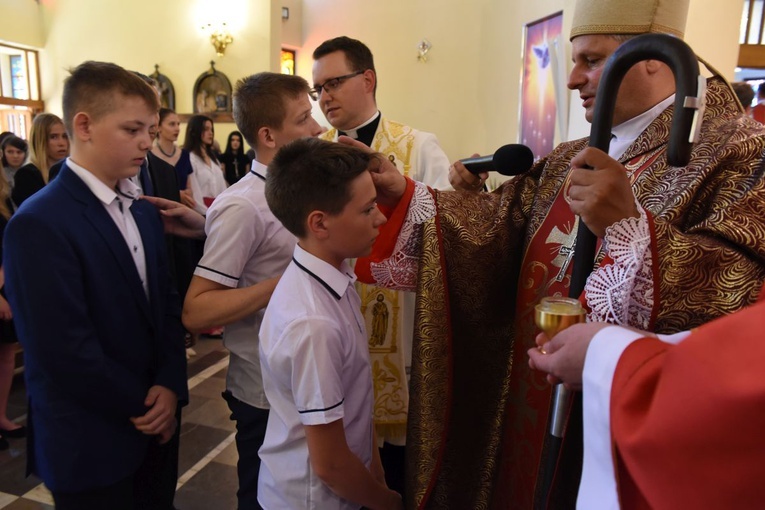 Bierzmowanie par. Krzyża Św. i MBB w Dębicy 