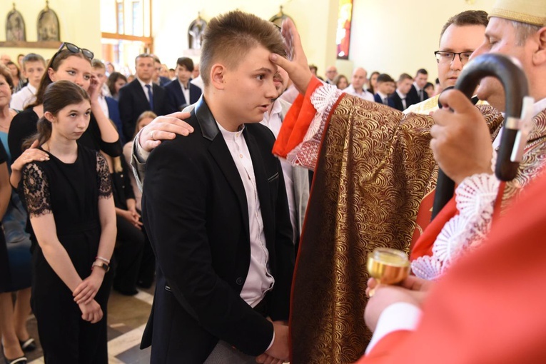 Bierzmowanie par. Krzyża Św. i MBB w Dębicy 