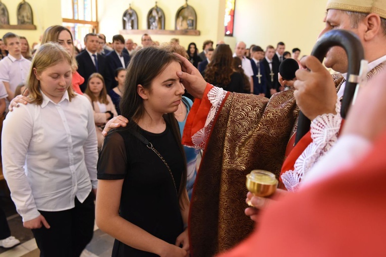 Bierzmowanie par. Krzyża Św. i MBB w Dębicy 