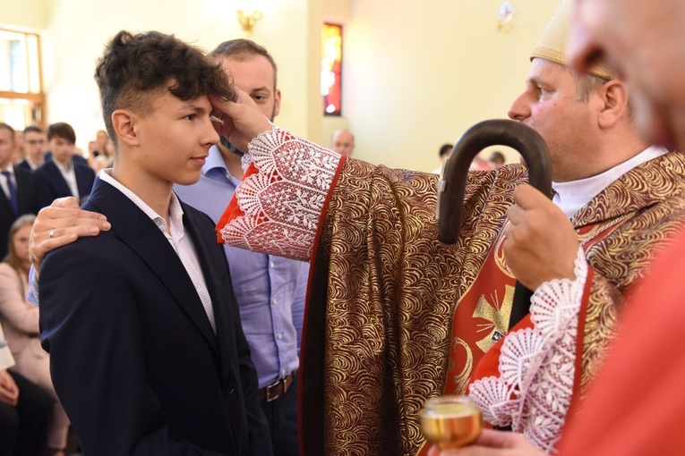 Bierzmowanie par. Krzyża Św. i MBB w Dębicy 