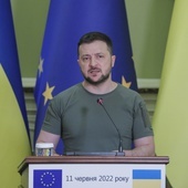 Zełenski nazwał walki w Donbasie "jedną z najokrutniejszych bitew w Europie"