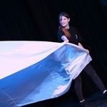 Pantomima "W drodze" w wykonaniu ukraińskiej młodzieży