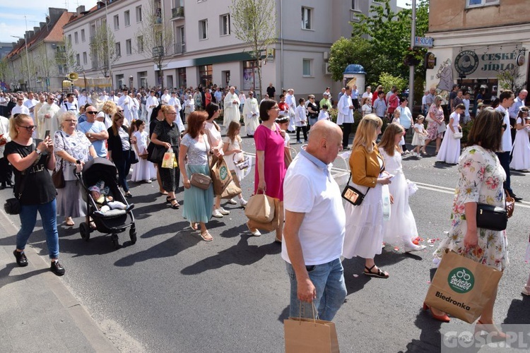 Procesja eucharystyczna w Zielonej Górze