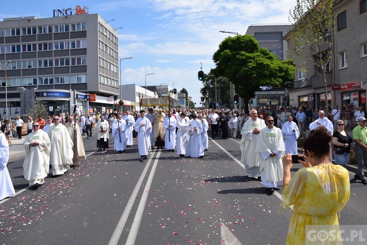 Procesja eucharystyczna w Zielonej Górze