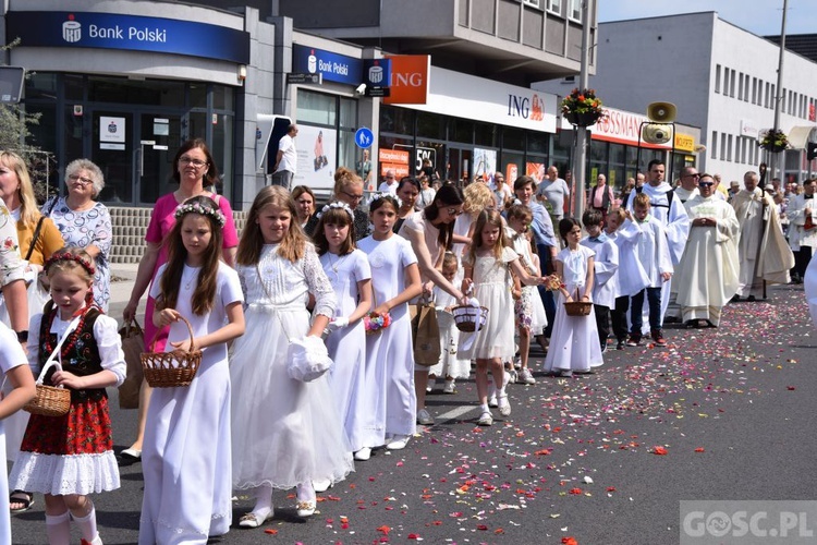 Procesja eucharystyczna w Zielonej Górze