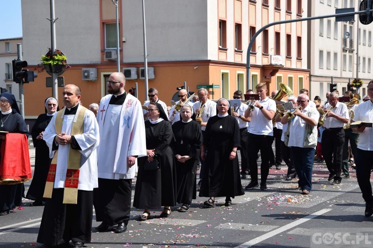 Procesja eucharystyczna w Zielonej Górze