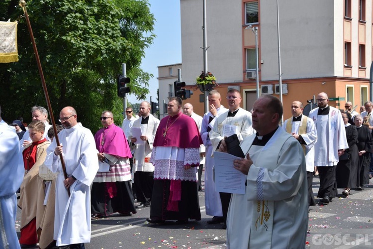 Procesja eucharystyczna w Zielonej Górze