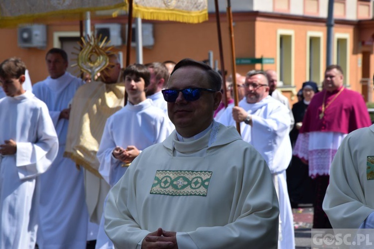 Procesja eucharystyczna w Zielonej Górze