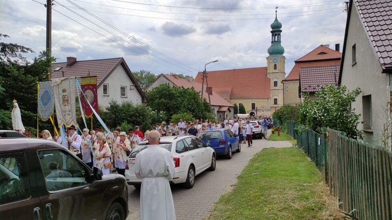 Procesja Bożego Ciała w Brzeziej Łące