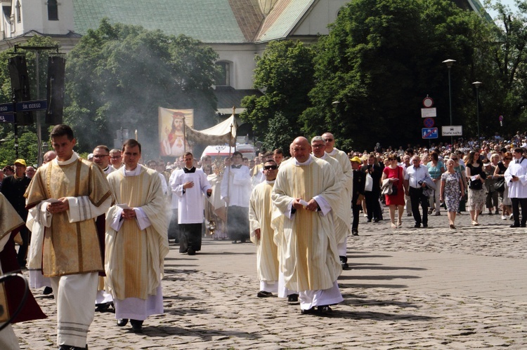 Procesja Bożego Ciała w Krakowie 2022