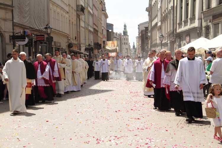 Procesja Bożego Ciała w Krakowie 2022