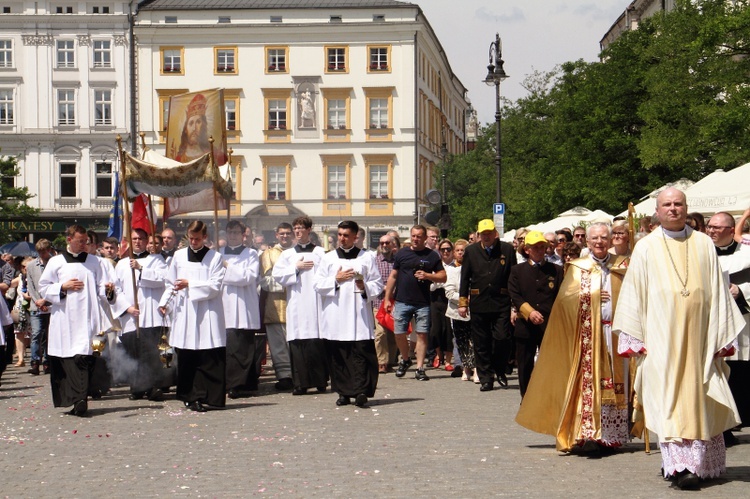 Procesja Bożego Ciała w Krakowie 2022