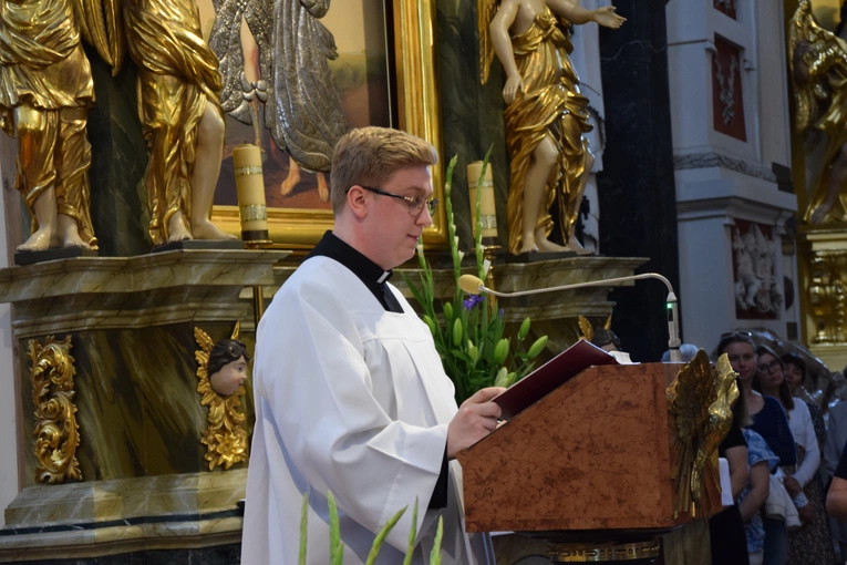 Boże Ciało w Łowiczu. Eucharystia.