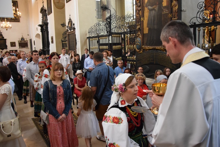 Boże Ciało w Łowiczu. Eucharystia.