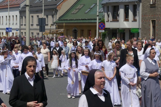 Procesja Bożego Ciała z katedry św. Mikołaja w Bielsku do Białej - 2022