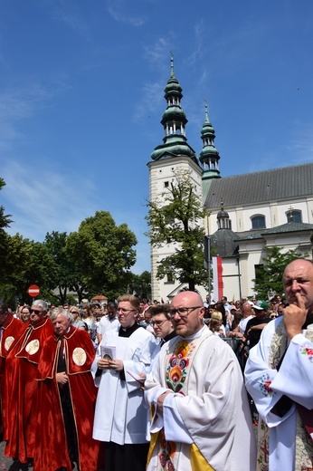 Boże Ciało w Łowiczu. Procesja.