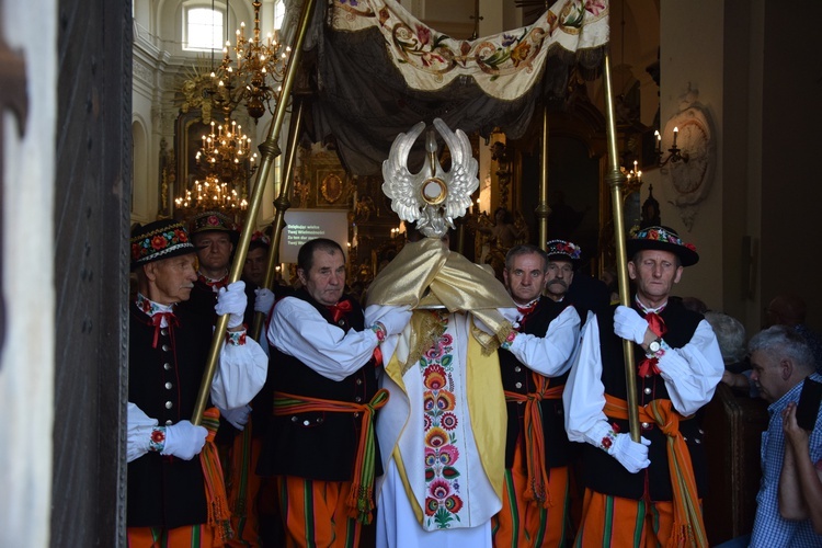 Boże Ciało w Łowiczu. Procesja.