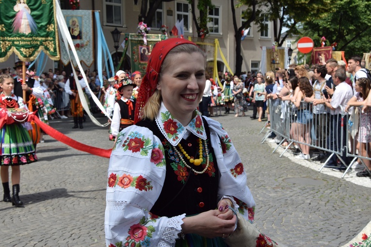 Boże Ciało w Łowiczu. Procesja.