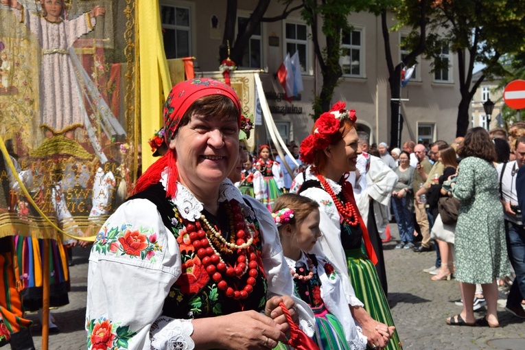 Boże Ciało w Łowiczu. Procesja.