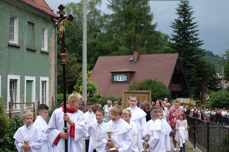 Boże Ciało u św. Barbary w Walimiu