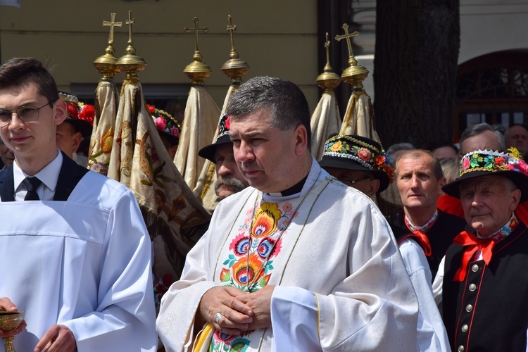 Boże Ciało w Łowiczu. Procesja.