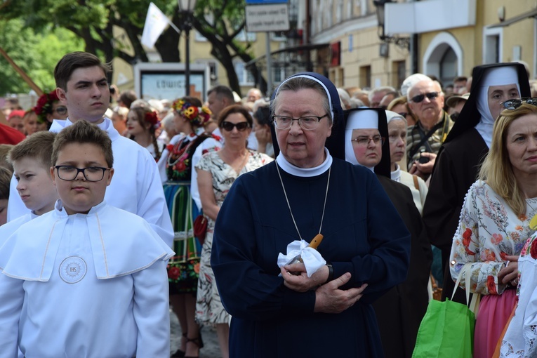 Boże Ciało w Łowiczu. Procesja.