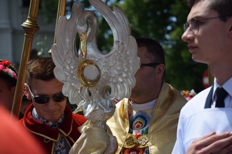 Boże Ciało w Łowiczu. Procesja.