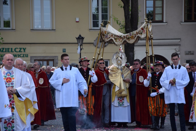 Boże Ciało w Łowiczu. Procesja.