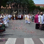 Boże Ciało w Łowiczu. Procesja.