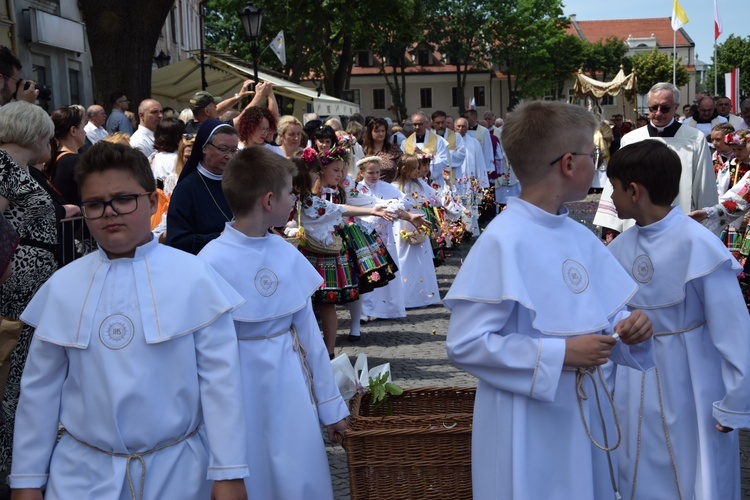 Boże Ciało w Łowiczu. Procesja.