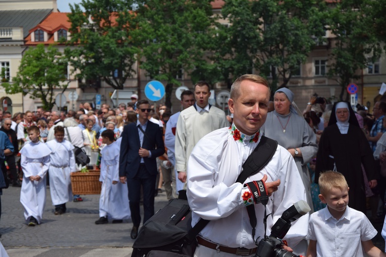 Boże Ciało w Łowiczu. Procesja.