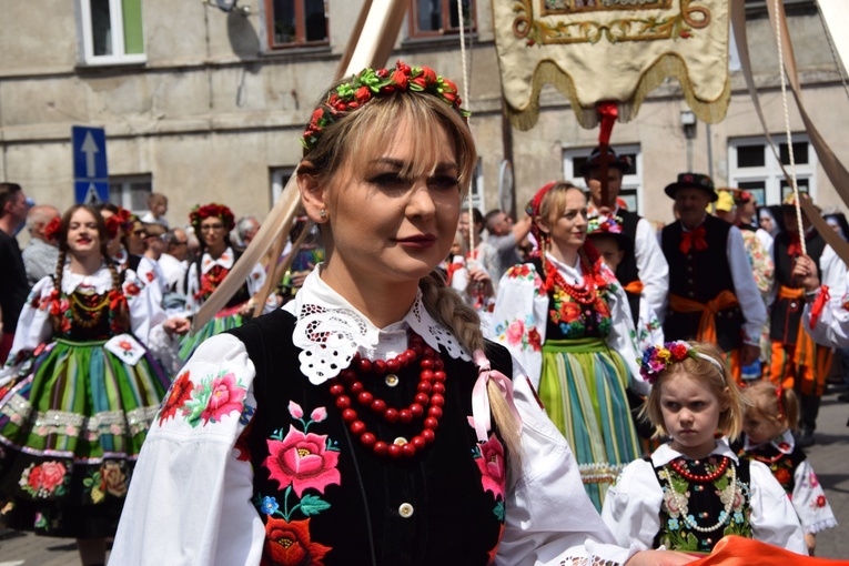 Boże Ciało w Łowiczu. Procesja.