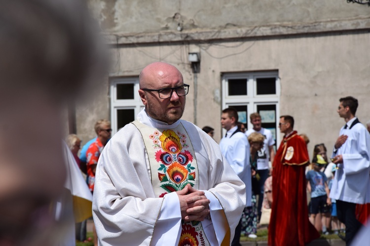 Boże Ciało w Łowiczu. Procesja.