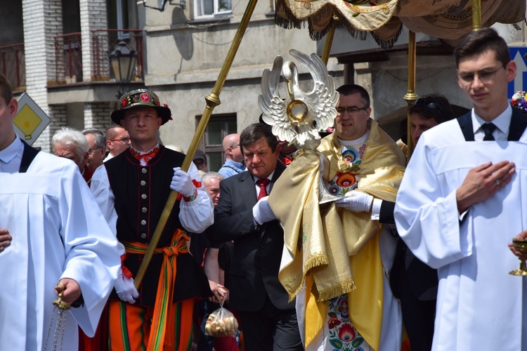 Boże Ciało w Łowiczu. Procesja.