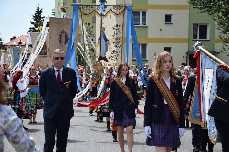 Boże Ciało w Łowiczu. Procesja.