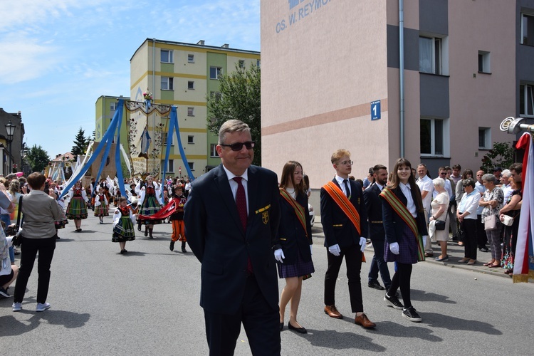 Boże Ciało w Łowiczu. Procesja.