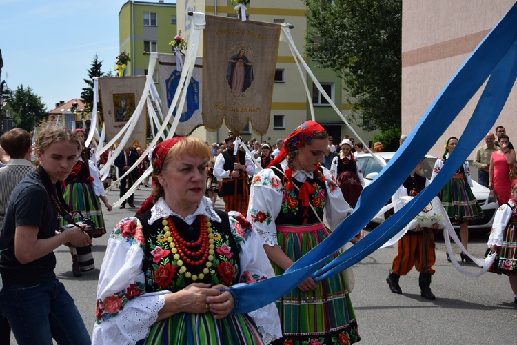 Boże Ciało w Łowiczu. Procesja.