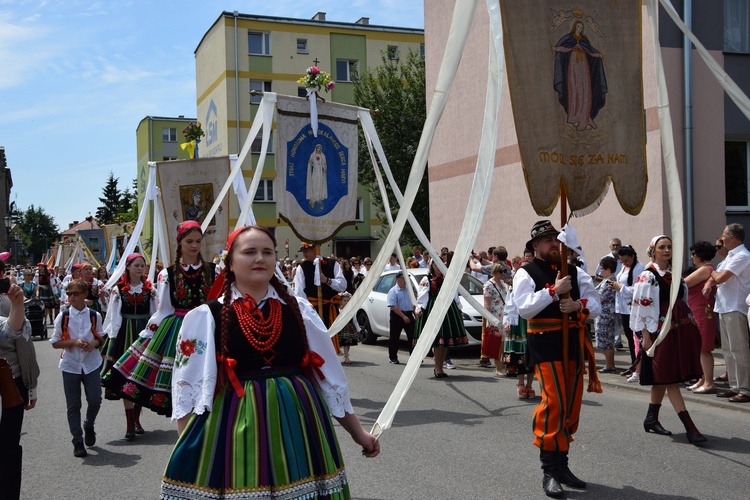 Boże Ciało w Łowiczu. Procesja.