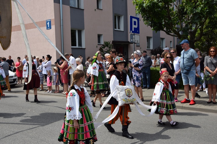 Boże Ciało w Łowiczu. Procesja.