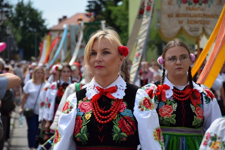 Boże Ciało w Łowiczu. Procesja.