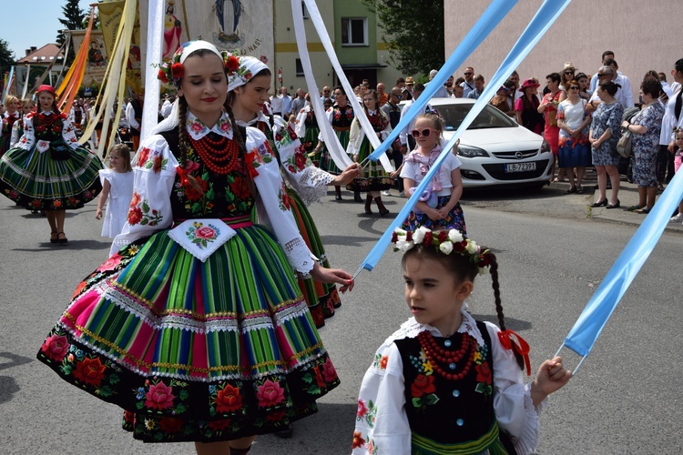 Boże Ciało w Łowiczu. Procesja.