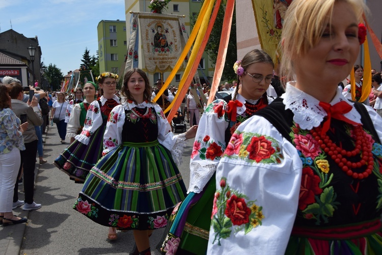 Boże Ciało w Łowiczu. Procesja.