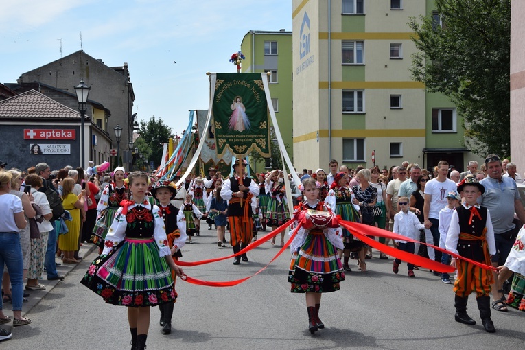 Boże Ciało w Łowiczu. Procesja.