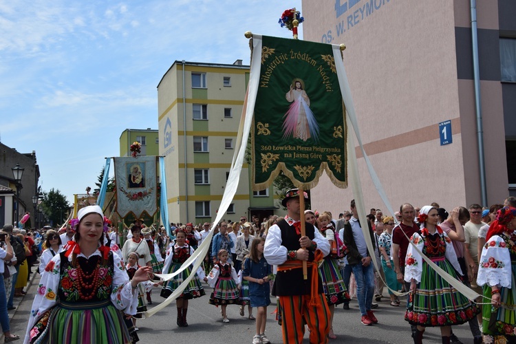 Boże Ciało w Łowiczu. Procesja.