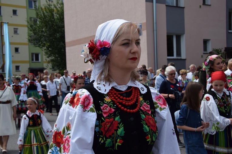 Boże Ciało w Łowiczu. Procesja.