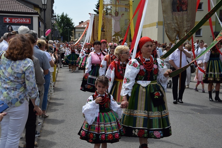 Boże Ciało w Łowiczu. Procesja.