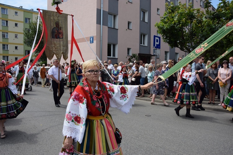 Boże Ciało w Łowiczu. Procesja.