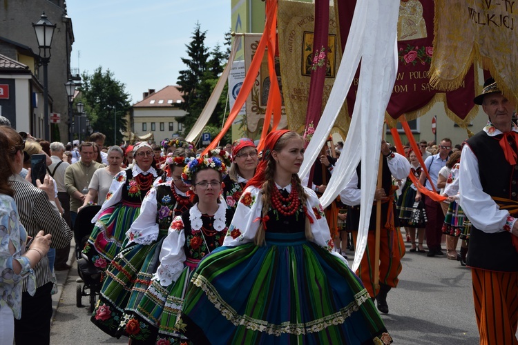 Boże Ciało w Łowiczu. Procesja.